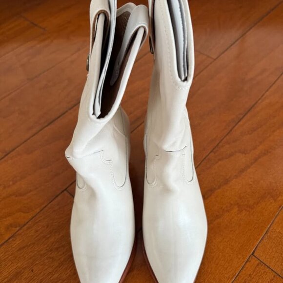 Frye Women's June Western, White - 6.5M - Picture 8 of 10